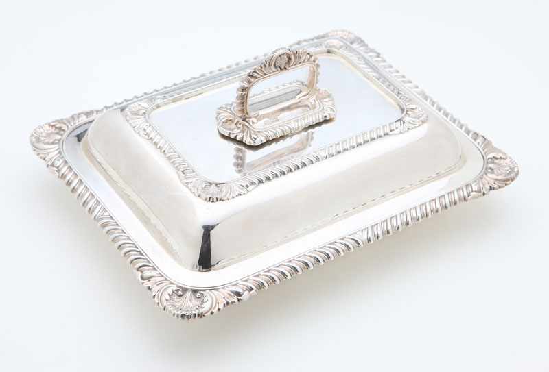 Appraisal: A Victorian sterling silver covered serving dish Harry Atkin Sheffield