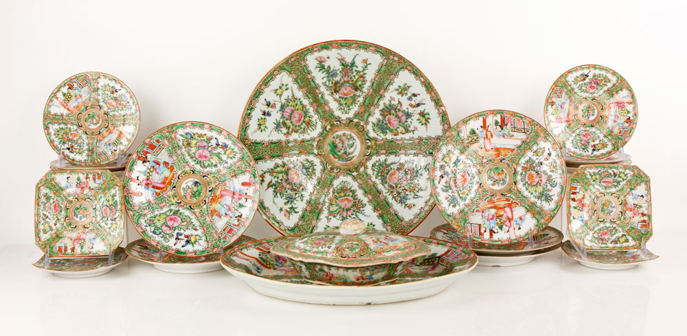 Appraisal: - Rose Medallion Table Service Rose Medallion table service China