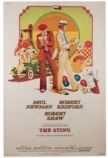 Appraisal: The Sting Universal Poster x Classic comedy film about gambling