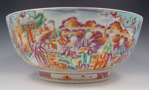 Appraisal: CHINESE EXPORT PUNCH BOWL Measures '' high x '' dia