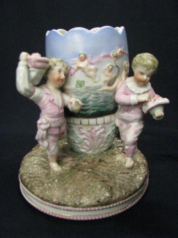 Appraisal: Royal Rudolstadt Victorian Porcelain Figural Vase children harvesting