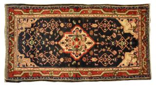 Appraisal: A MALAYER SEMI-ANTIQUE RUG th century The deep indigo field