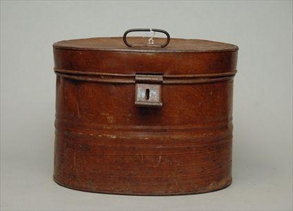 Appraisal: Painted Tole Hat Box