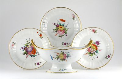 Appraisal: A Wedgwood bone china part service brightly painted in pattern