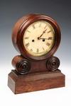 Appraisal: SHELF CLOCK - Circa E Ingraham rosewood bull's-eye shelf clock