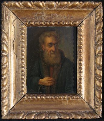 Appraisal: Continental School c Portraits of two bearded rustics A pair