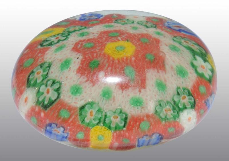 Appraisal: Murano Millefiori Paperweight Description Nice color Condition Excellent Size -