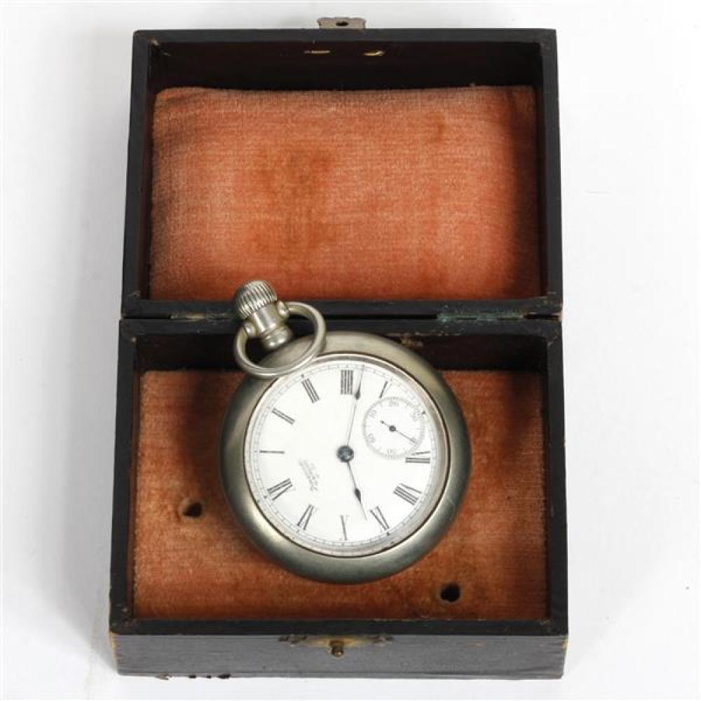 Appraisal: AMERICAN WALTHAM OPEN FACE POCKET WATCH American Waltham open face