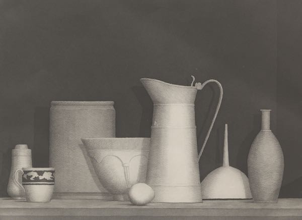 Appraisal: WILLIAM BAILEY AMERICAN B x paper Still Life Etching aquatint