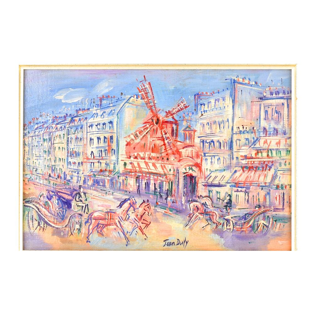 Appraisal: Jean Dufy French Jean Dufy French Oil on Canvas Moulin