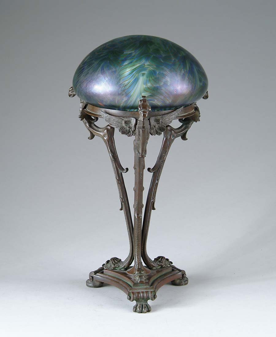 Appraisal: LOETZ LAMP This lamp of high Art Nouveau styling is