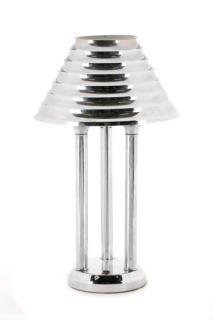 Appraisal: Mid Century Modern Chrome Table Lamp American circa s A