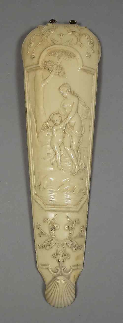 Appraisal: An unusual late th early th Century French carved ivory