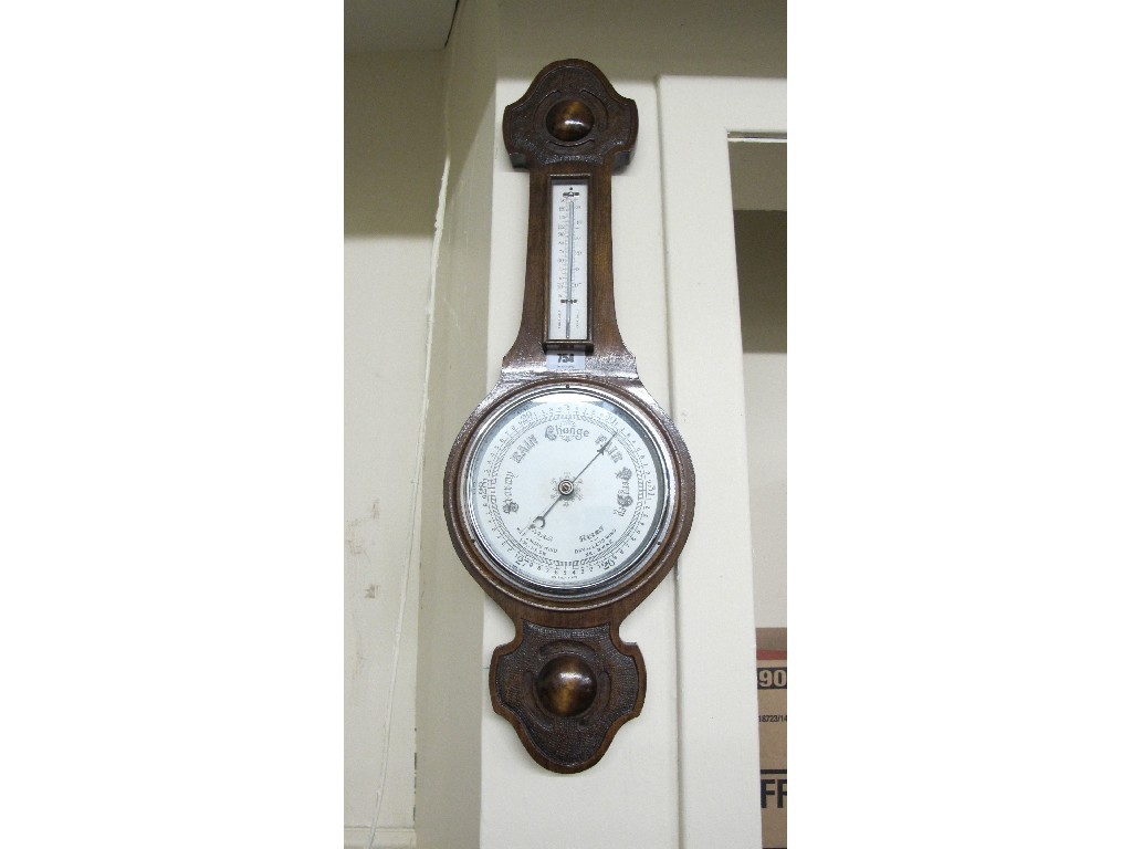 Appraisal: Mahogany wall barometer