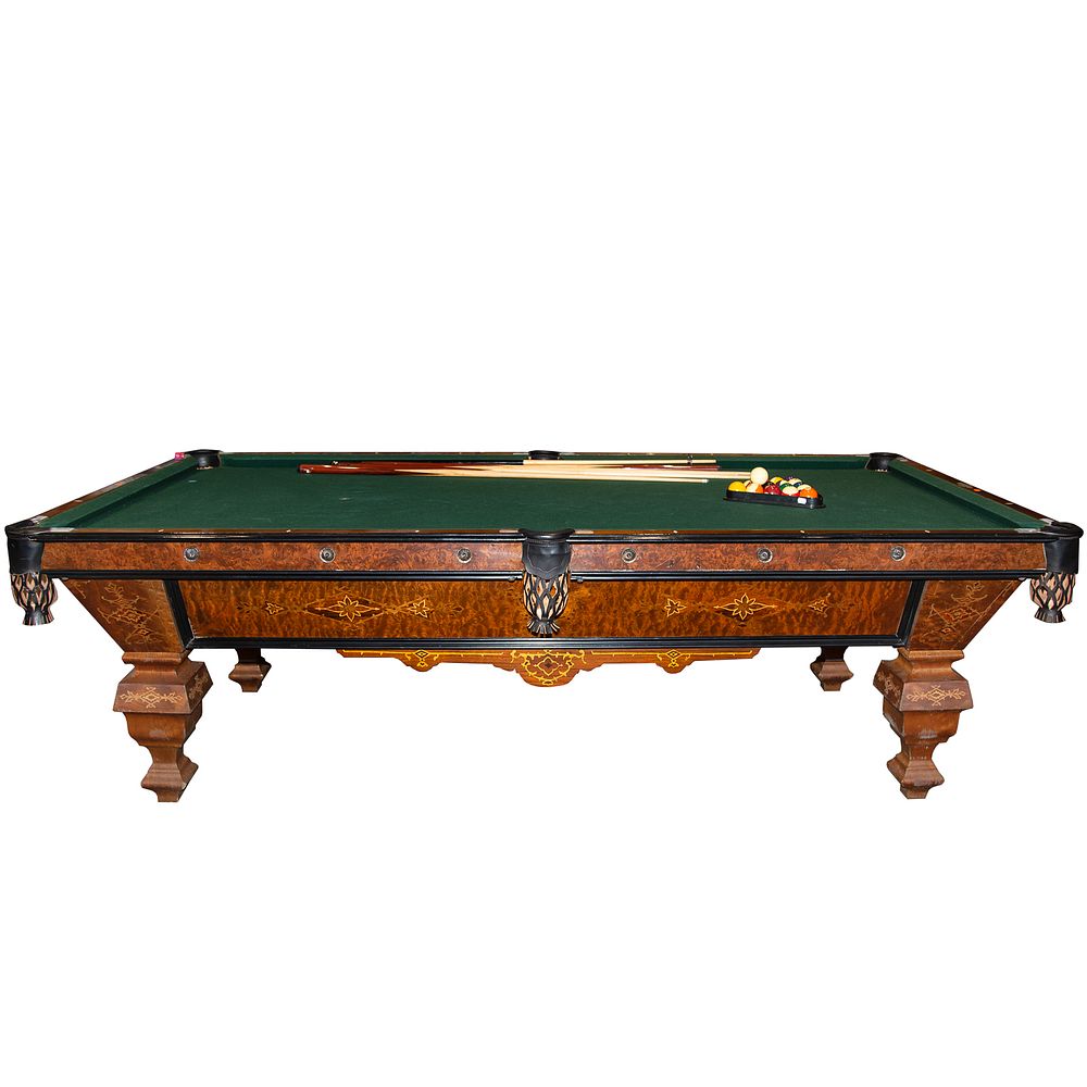 Appraisal: Brunswick Victorian Style Monarch Billiards Table Brunswick-Balke-Collender Co patented premier