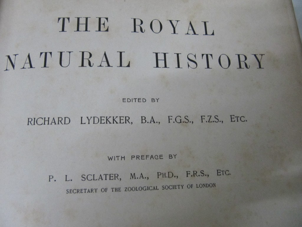 Appraisal: Five volumes of a set of six - 'The Royal