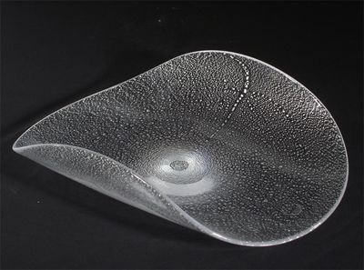 Appraisal: A Modern Venini glass bowl internally decorated with silver and