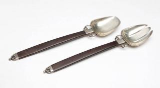 Appraisal: A William Spratling silver salad serving set Circa Taxco of