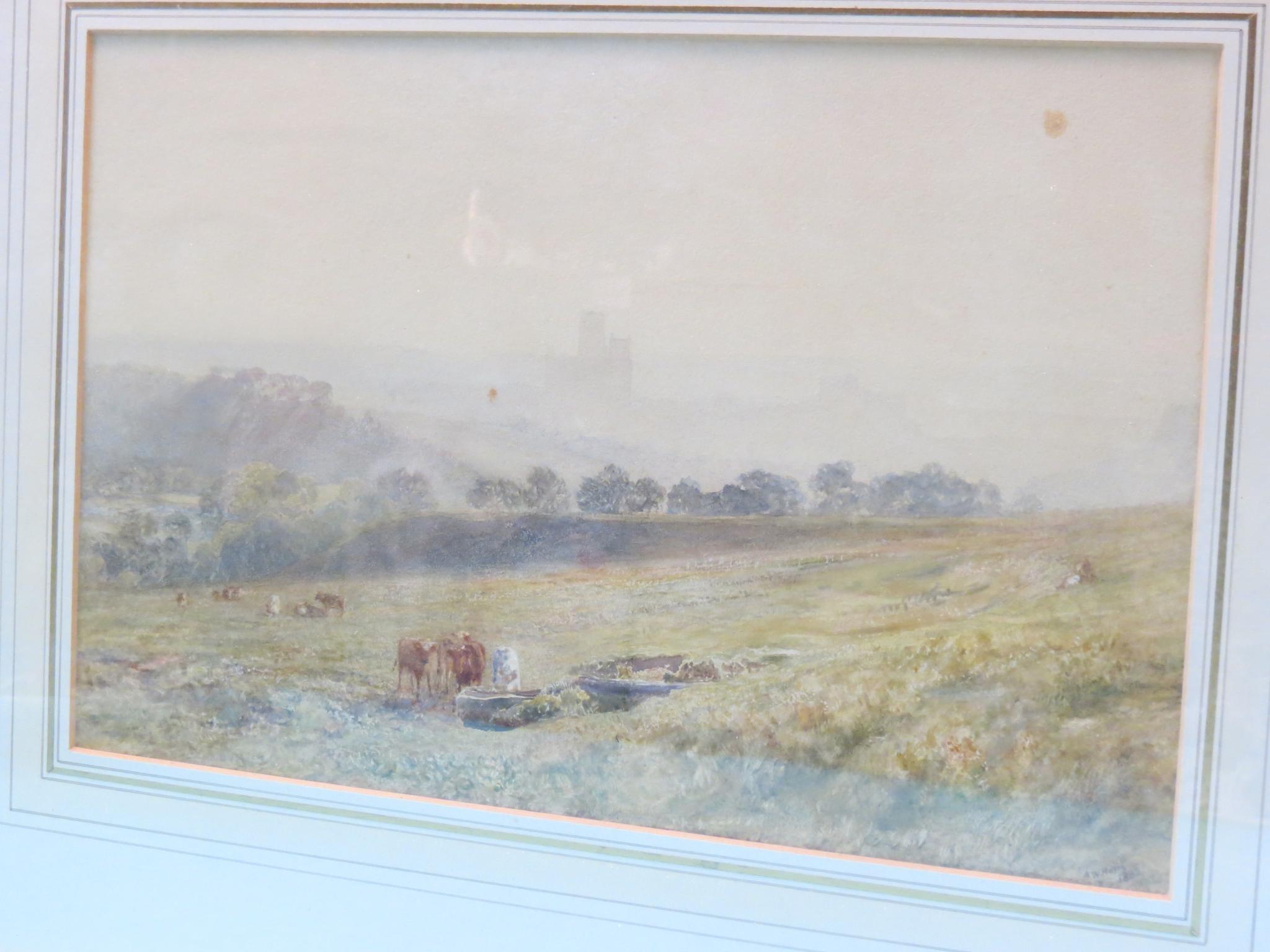 Appraisal: Alfred William Hunt - - watercolour landscape entitled verso 'Durham