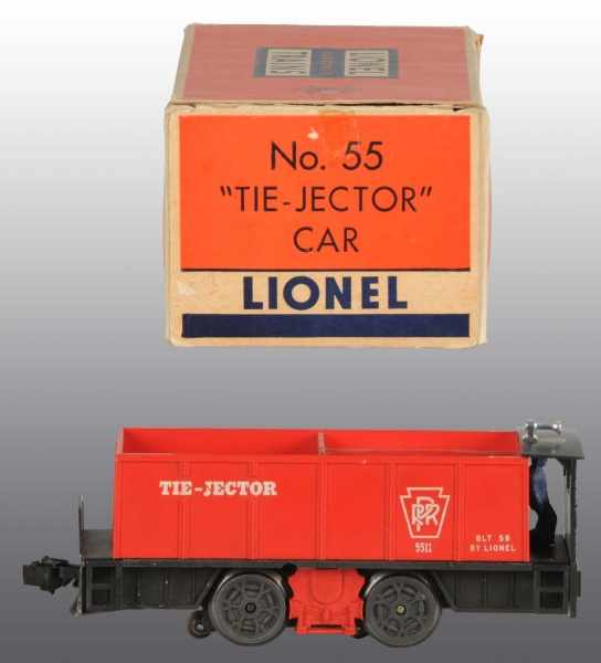 Appraisal: Lionel No Tie-Jector Car Description American Post-war Includes original box