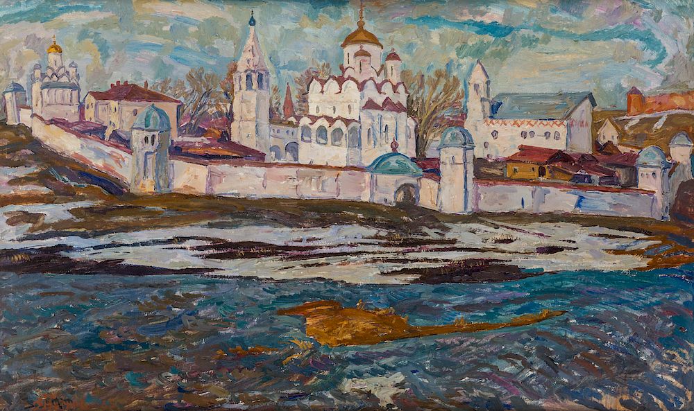 Appraisal: RUSSIAN TH CENTURY ARTIST RUSSIAN TH CENTURY ARTIST Intercession Monastery