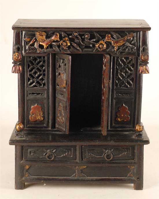 Appraisal: An Early Chinese Household Shrine of pegged construction and of