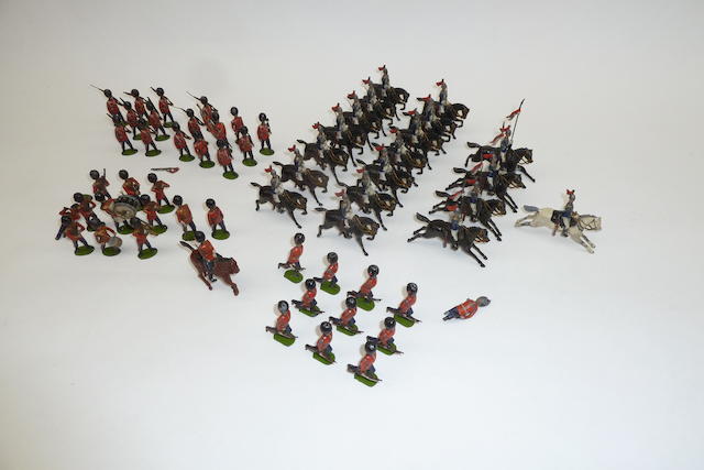 Appraisal: Britains EARLY DISPLAY SET Royal Horse Guards and Coldstream Guards