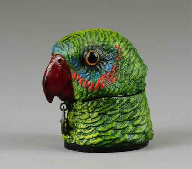 Appraisal: PARROT HEAD STILL BANK Germany lead example fabulous color highlights