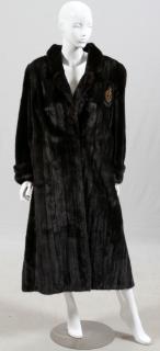 Appraisal: OSCAR DE LA RENTA BLACKGLAMA MINK COAT OSCAR DE LA