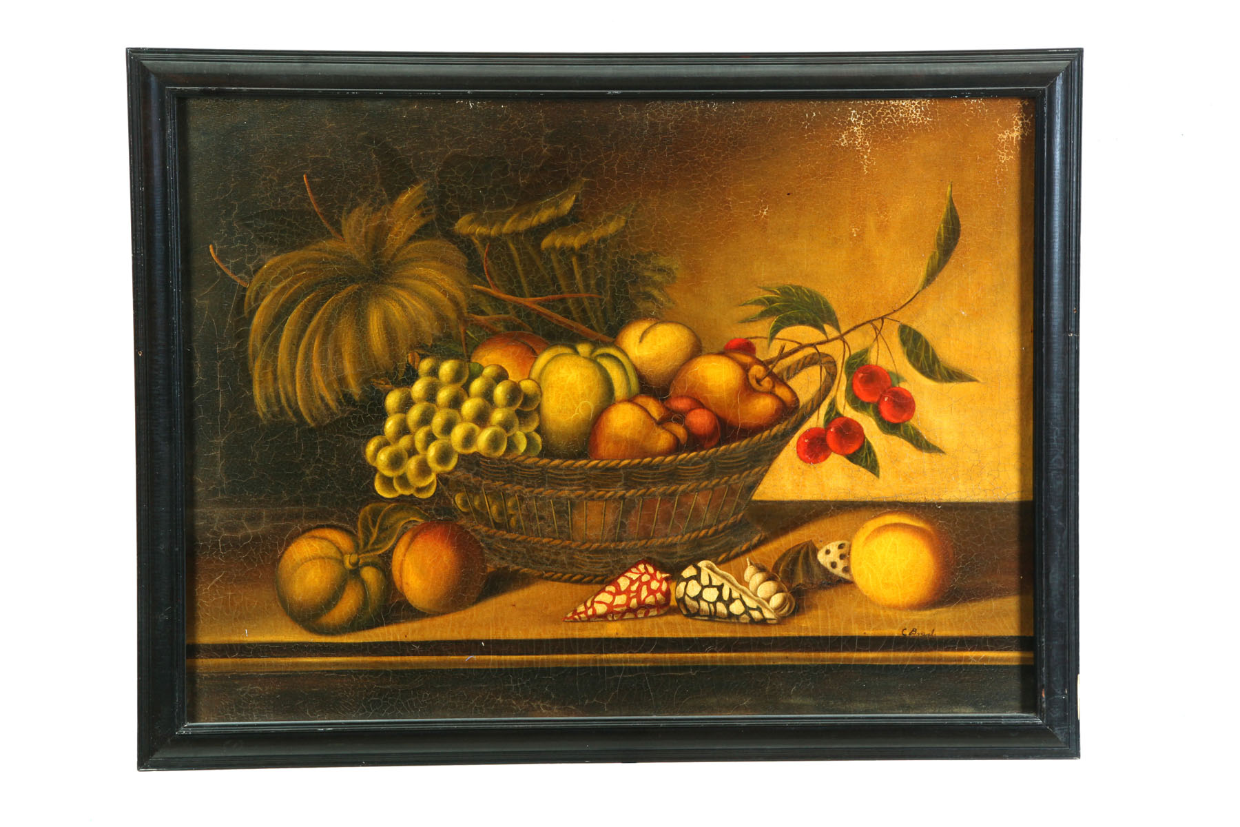 Appraisal: STILL LIFE SIGNED BRANDNER AMERICAN LATE TH CENTURY Oil on