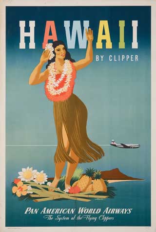 Appraisal: JOHN ATHERTON - PAN AM HAWAII x inches x cm