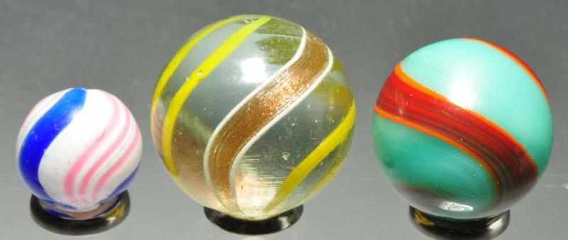 Appraisal: Lot of Handmade Marbles Description Includes one peppermint swirl and