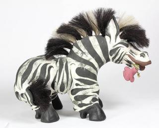 Appraisal: Ceramic sculpture Zebra Casanova American School th century Zebra Casanova