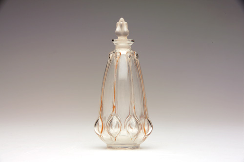 Appraisal: R LALIQUE Olives perfume bottle in clear and frosted glass