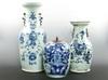 Appraisal: CHINESE EXPORT PORCELAIN - Lot of Chinese export floor vases