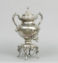 Appraisal: An Elegant Silver Plated Samovar An elegant th Century silver