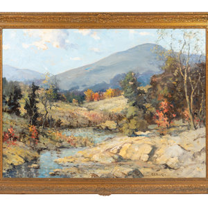 Appraisal: Charles E Buckler American - The Valley Creek oil on