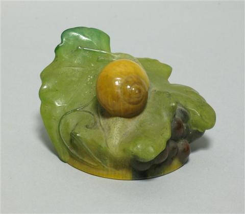 Appraisal: ALMERIC WALTER PATE DE VERRE PAPERWEIGHT Signed in mold A