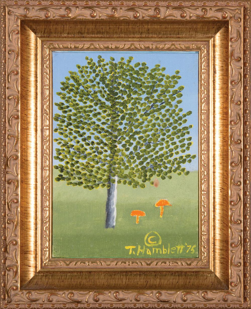 Appraisal: Theora Hamblett American Mississippi - Tree with Mushrooms oil on