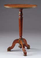 Appraisal: NICE ORMOLU MOUNTED CONTINENTAL CANDLESTAND The th century parquetry veneered