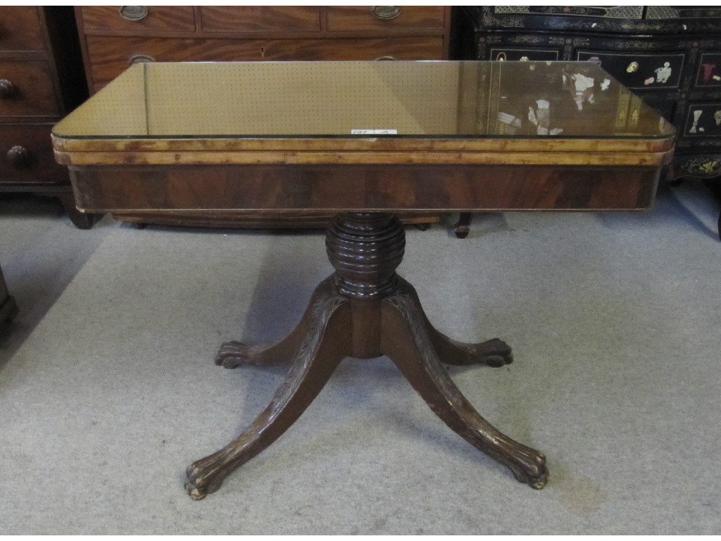 Appraisal: Victorian mahogany turnover table