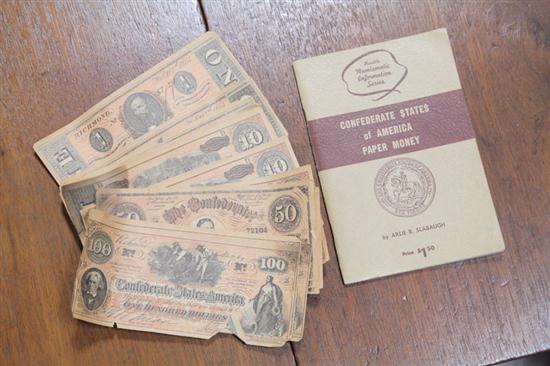 Appraisal: GROUP OF NINETEEN PIECES OF CONFEDERATE CURRENCY All from Richmond