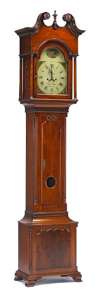 Appraisal: A Chippendale mahogany tall case clockthe dial signed John Tefsler