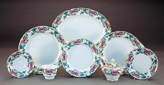 Appraisal: Royal Doulton porcelain dinner service 'Floradora' pattern consisting of twelve