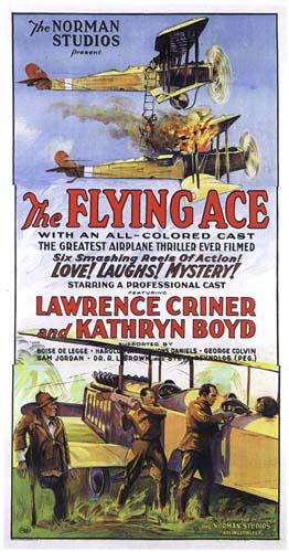 Appraisal: FILM The Flying Ace Three sheet color poster for the