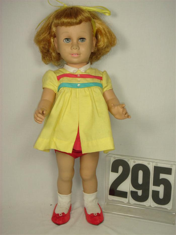 Appraisal: Chatty Cathy Doll Made by mattel inches tall vinyl and