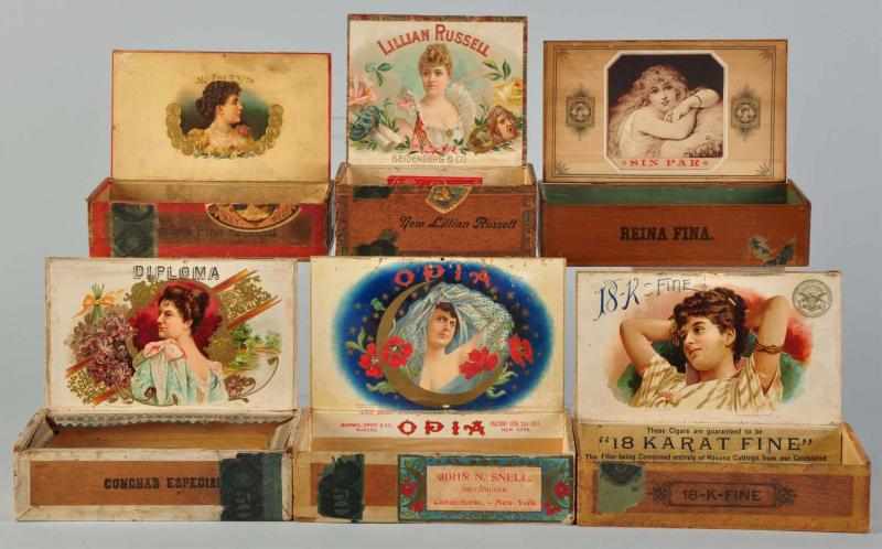 Appraisal: Lot of Cigar Boxes Description Includes Sin Par from New