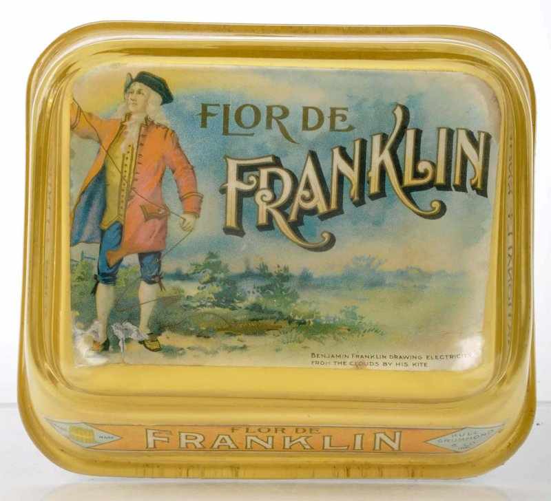 Appraisal: Flor de Franklin Change Receiver Description Reverse on glass Beautiful