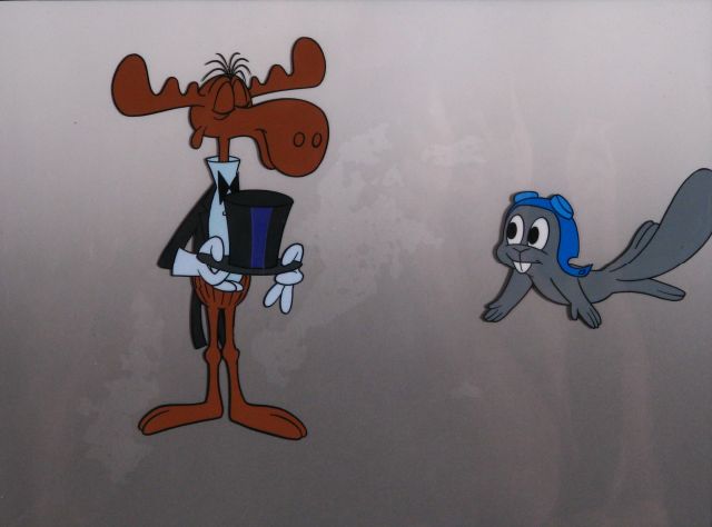 Appraisal: Rocky and Bullwinkle Hershey Commercial circa 's matching original production