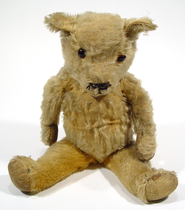 Appraisal: s jointed golden teddy bear cm high